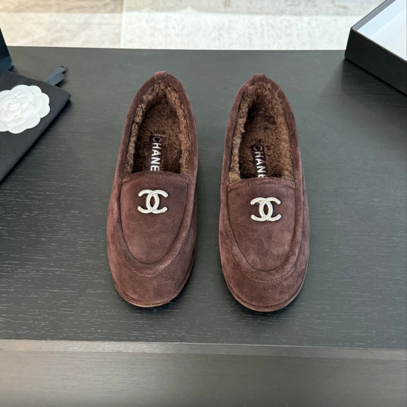 Ch*el leather shoes
